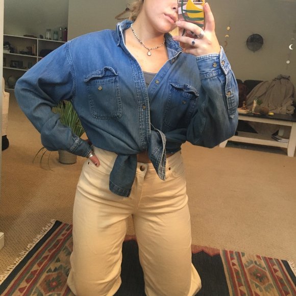 VINTAGE DENIM BUTTON UP - Picture 12 of 14